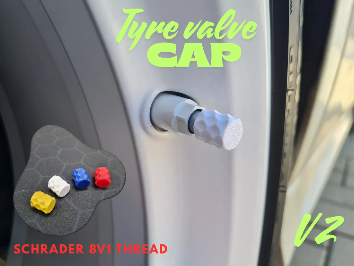Bouchon de valve de pneu – filetage schrader 8V1 – modèle 2 - Auto Print