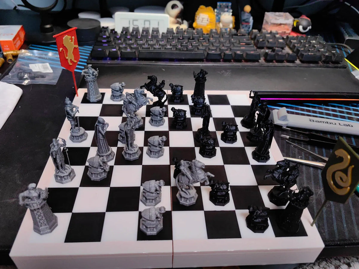 Harry Potter mini-échecs des sorciers - Bataille des maisons - Geek Print