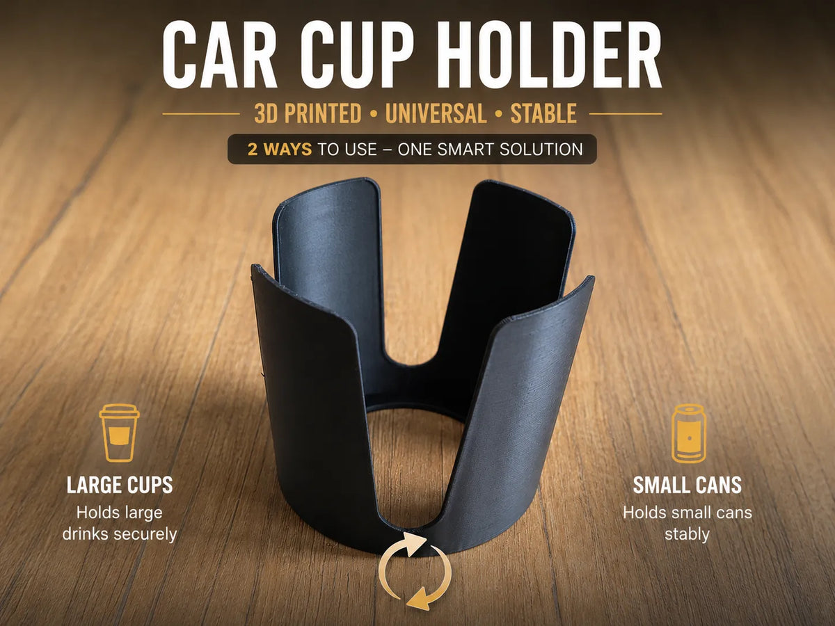 Porte-gobelet de voiture 2-en-1 - Stabilisateur - Auto Print