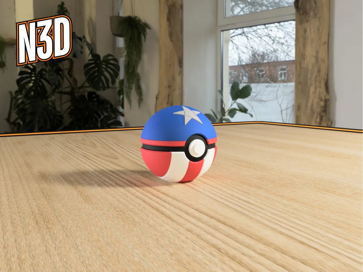 Captain America - Poké Ball - Geek Print
