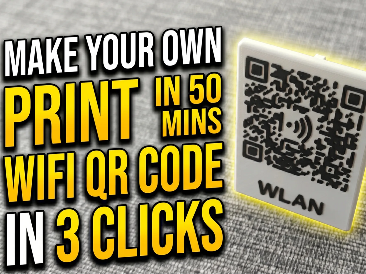Support QR WiFi Paramétrique en 3 clics - NFC Print