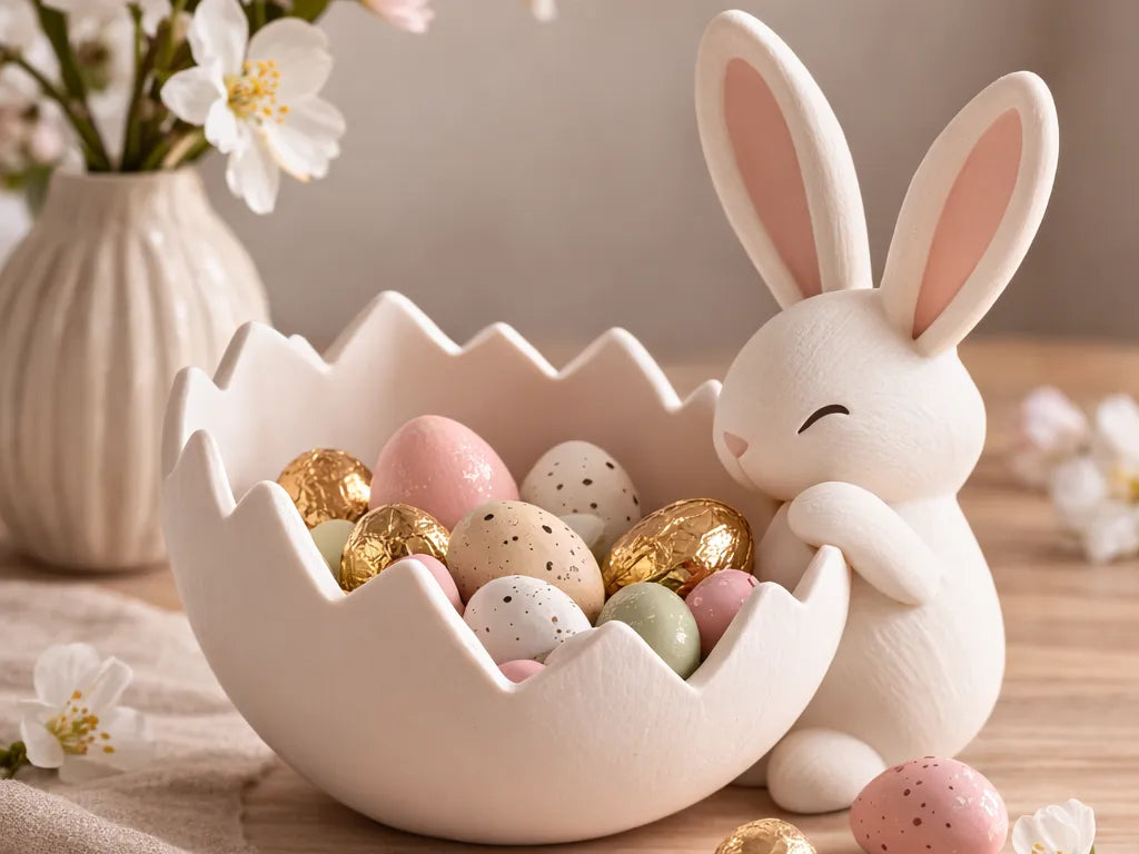 Bol Coquille d'Œuf Lapin – Décor de Pâques - Fêtes Print