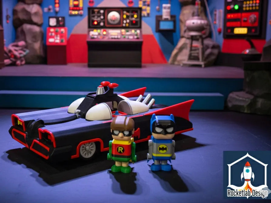Batmobile Classique 1966 + Clicker Batman & Robin - Geek Print