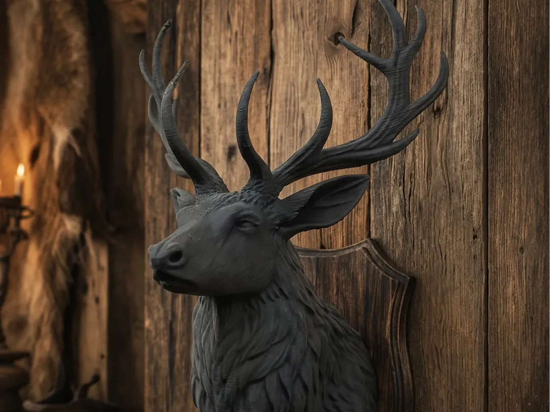 Décoration murale rustique – tête de cerf - Art Print