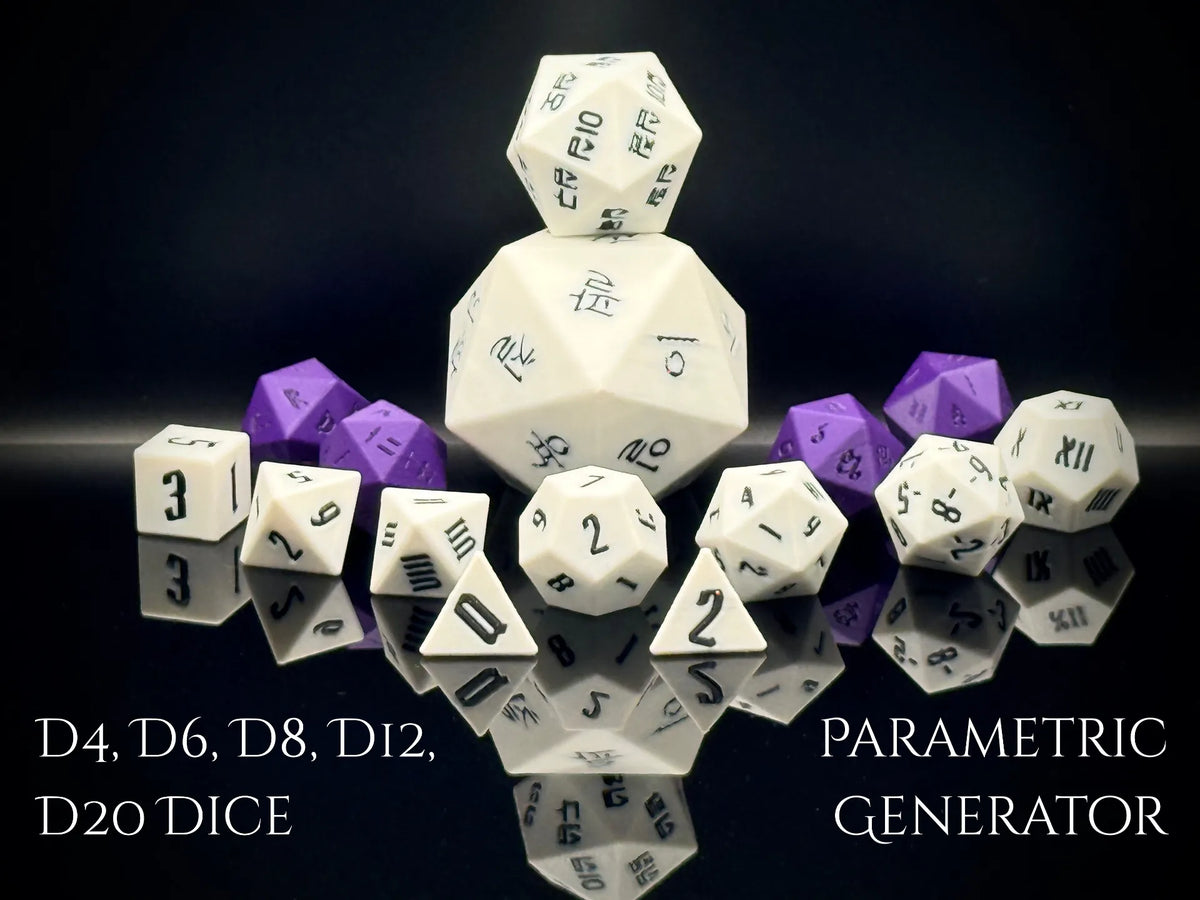 Générateur / Personnalisateur de dés D&D paramétriques - Jeux Print