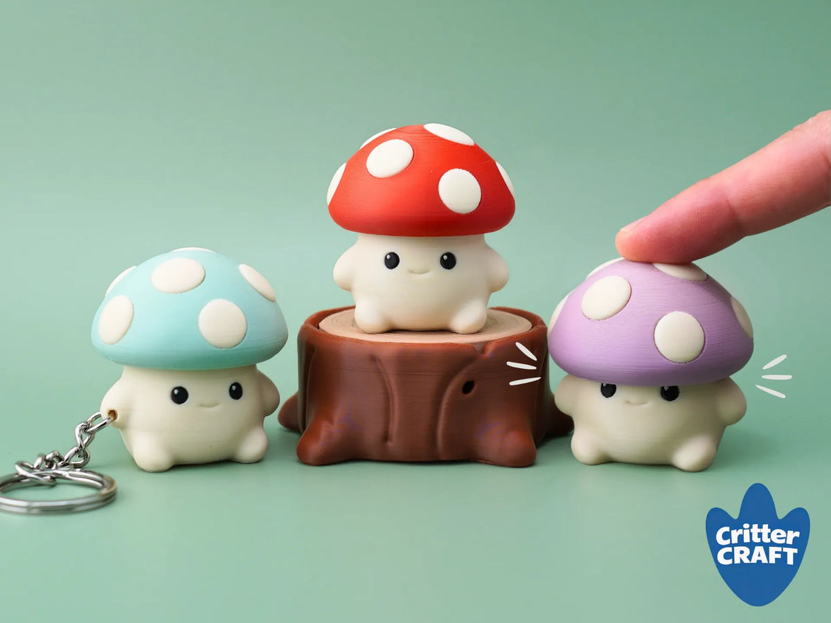 Jouet Fidget Clicker Champignon Bébé - Jeux Print