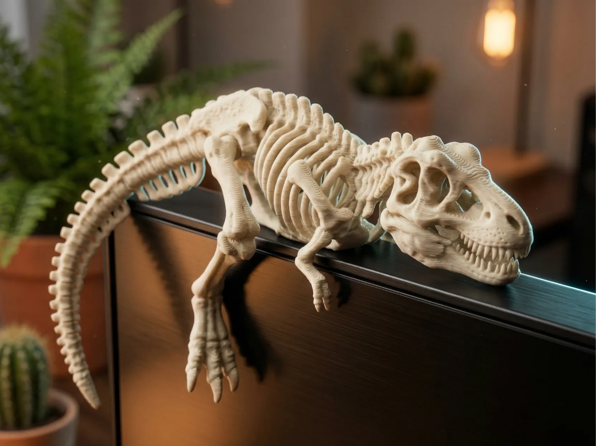 Squelette de T-Rex - Animal de compagnie pour moniteur et bureau - Bureau Print