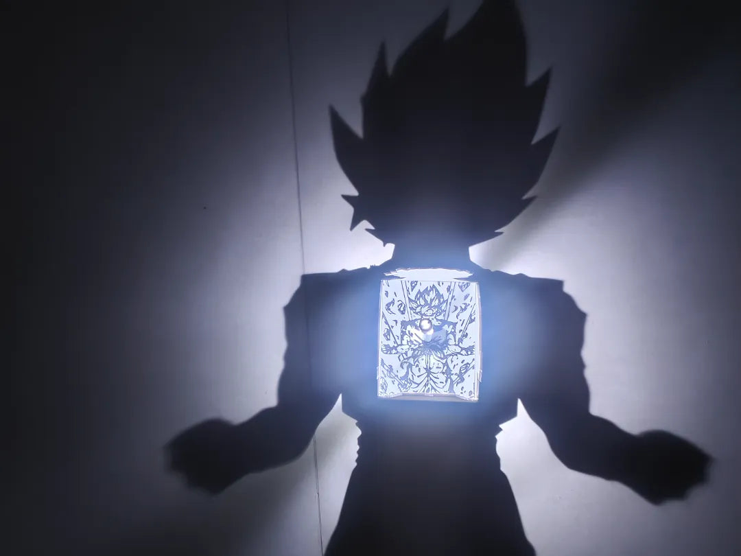 Dragon Ball Goku Super Saiyan Kakarot lampe de projection lampe silhouette 6h+ 200+g montage facile - Lumière Print