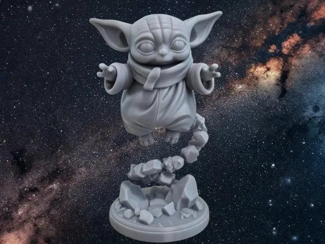 Baby Yoda - Lévitation - Effet Optique - Geek Print