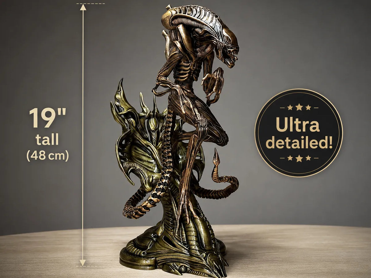 Aliens - Statue Xenomorphe Ultra Détaillée - 19" de haut - Geek Print