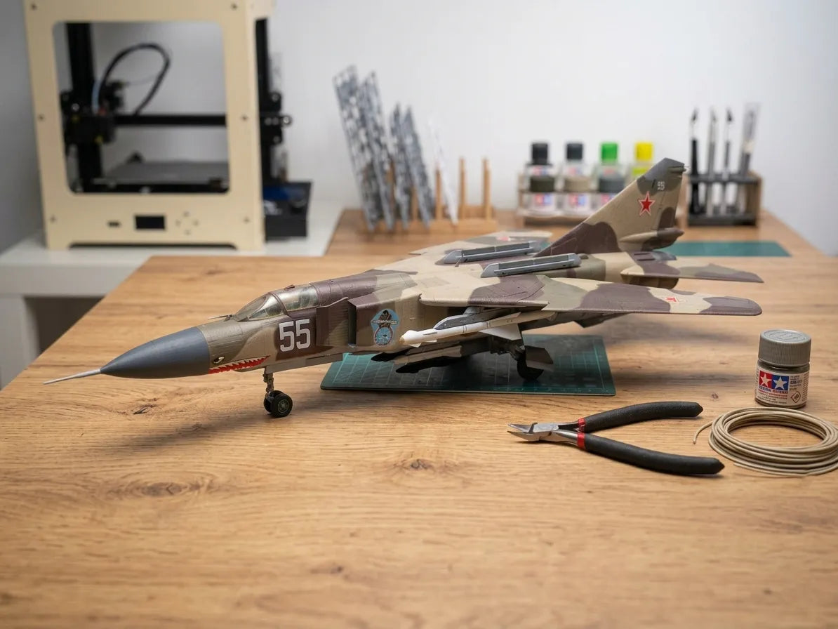 Avion de chasse MiG-23 – Modèle 3D détaillé imprimable - Maquette Print