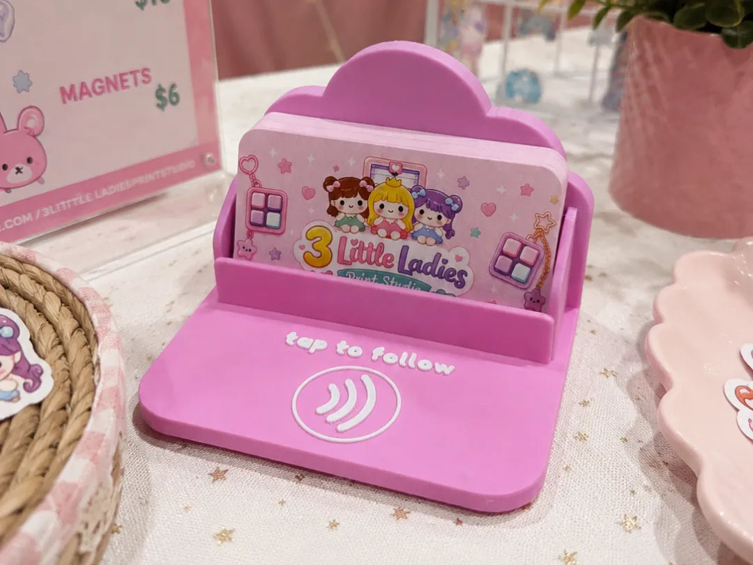 Porte-cartes de visite nuage avec tag NFC - NFC Print