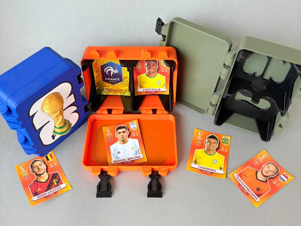Boîte de rangement pour vignettes de football - Sport Print