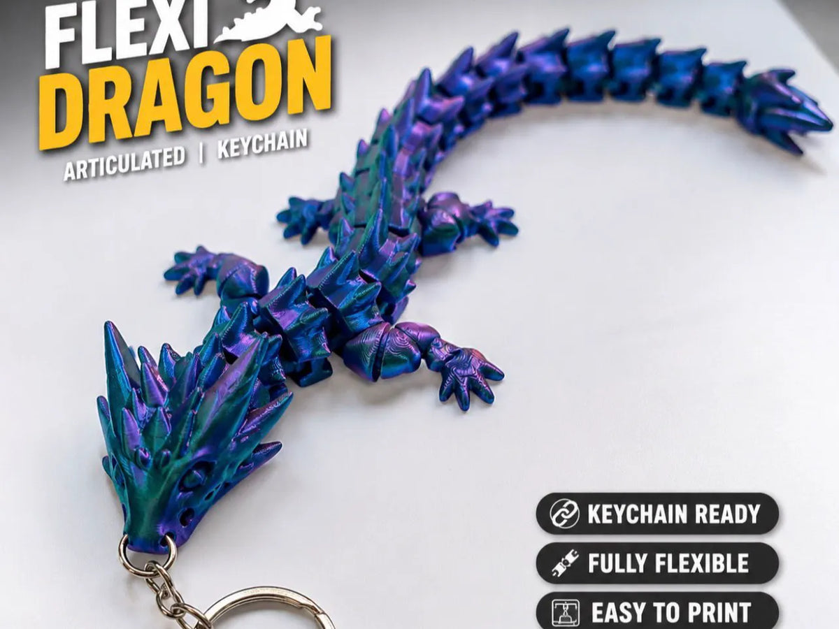 Dragon Flexi Articulé – Porte-clés – Jouet Dragon - Jeux Print