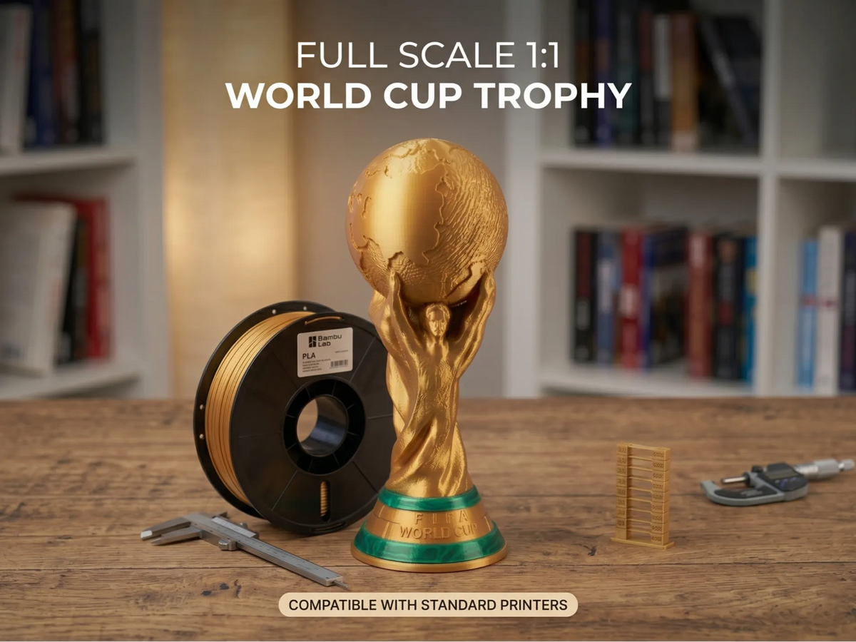 Trophée de la Coupe du Monde de la FIFA - Taille réelle (1:1) - Sport Print