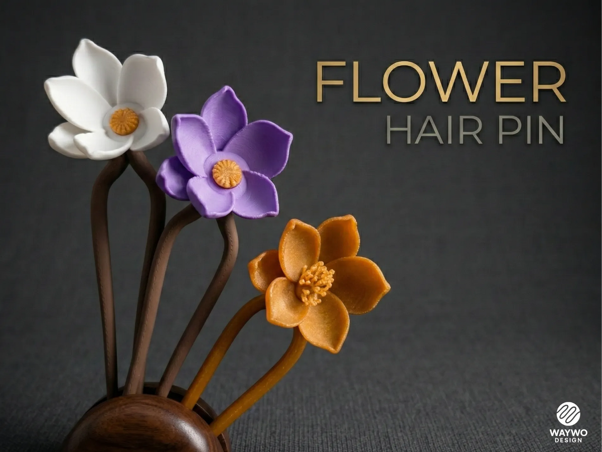 Épingle à cheveux – Fleur - Bijoux Print