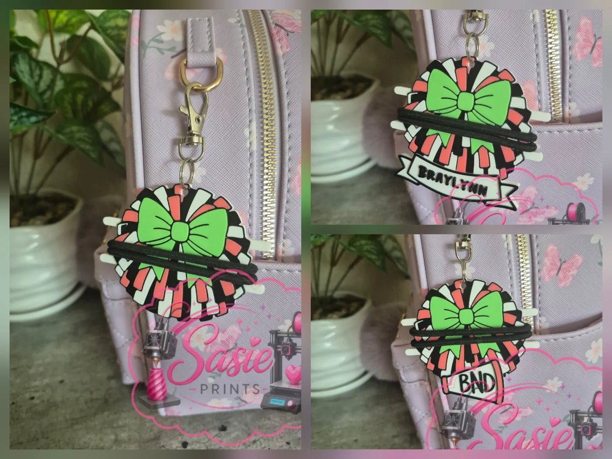 Porte-cravate à pompon personnalisable Porte-clés - Beauté Print