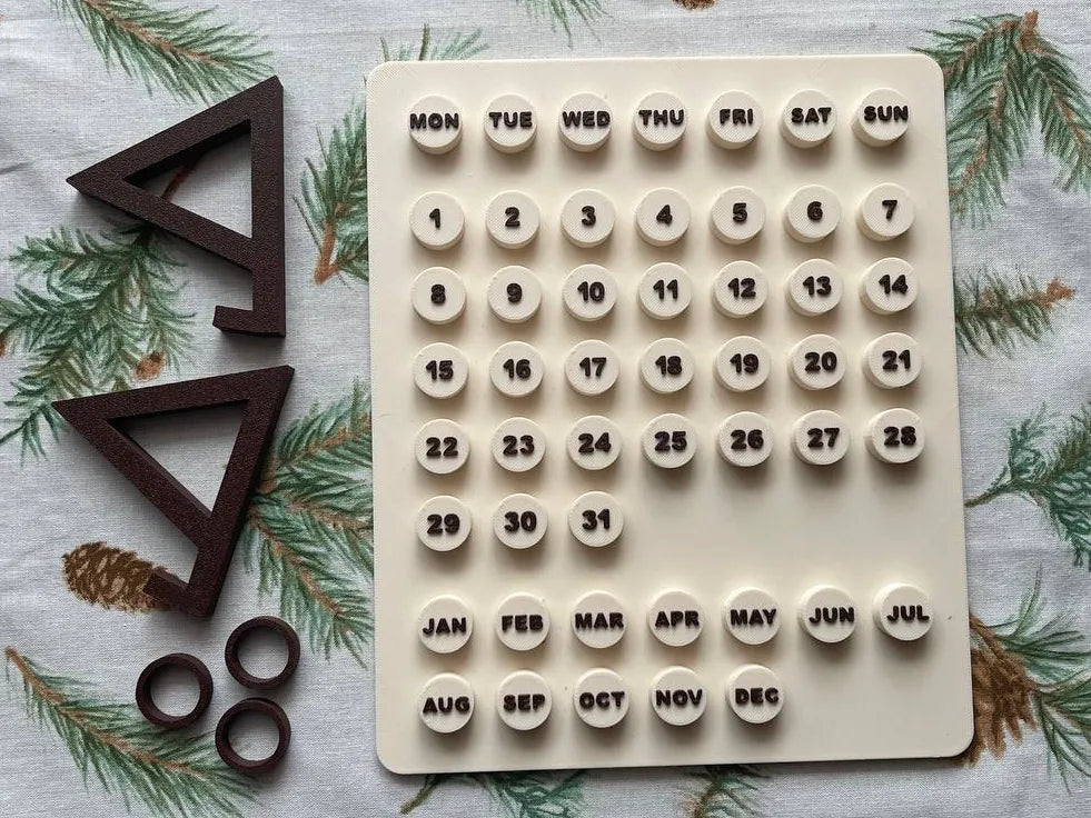 Calendrier de bureau I Calendrier infini avec support - Bureau Print
