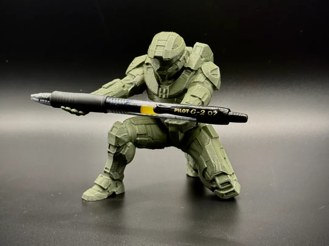 Support de stylo Halo Master Chief - Décor de bureau personnalisé - Geek Print