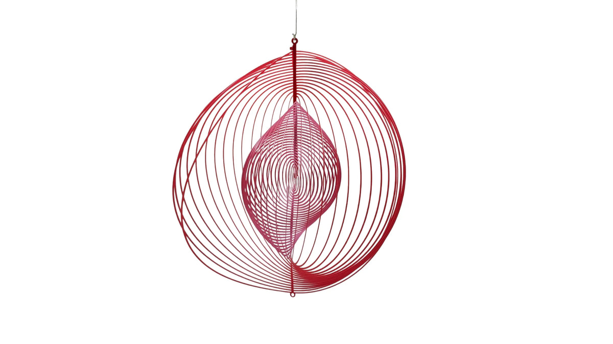 Torsion de cercle géométrique - Art optique 2D à 3D - Art Print