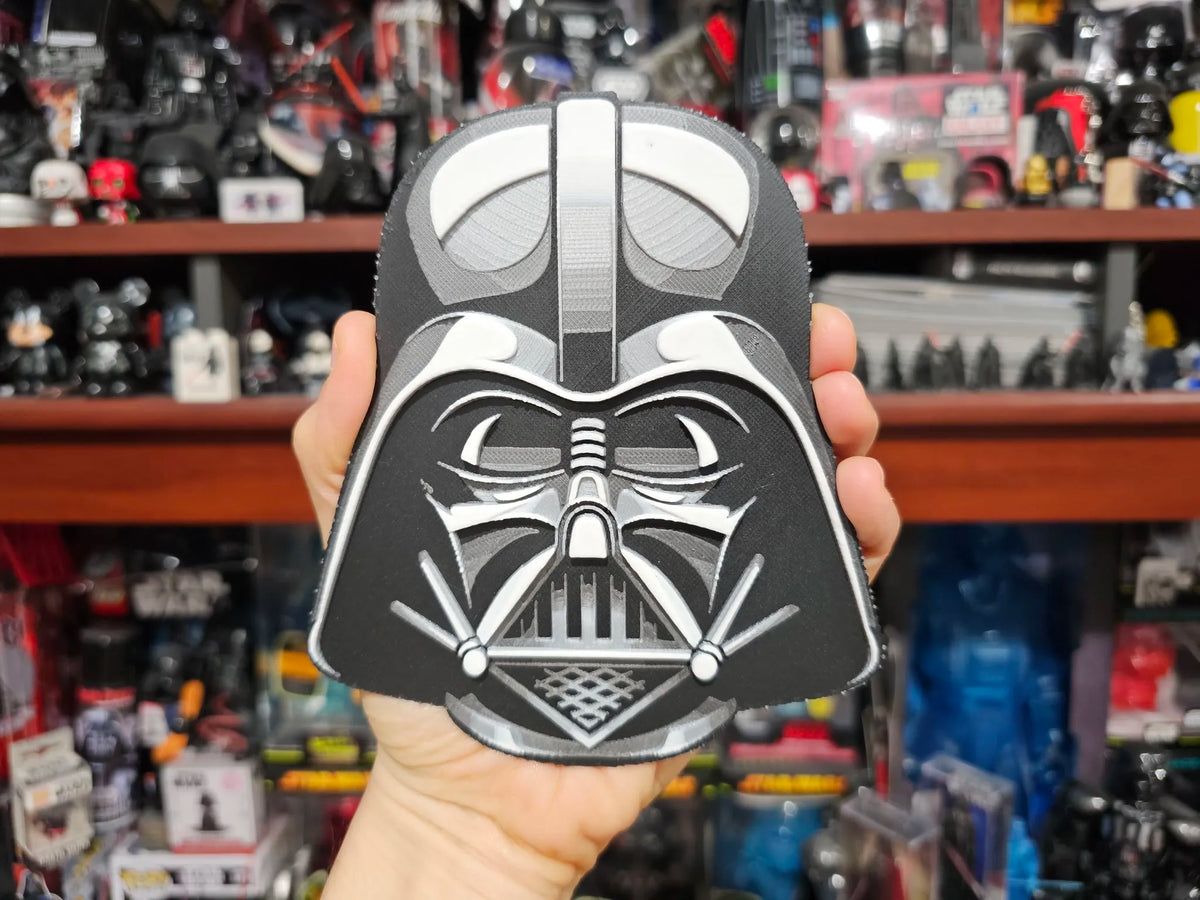 Star Wars (Inspiré) "Flat Darther" HueForge Casque de Dark Vador - Cosplay Print