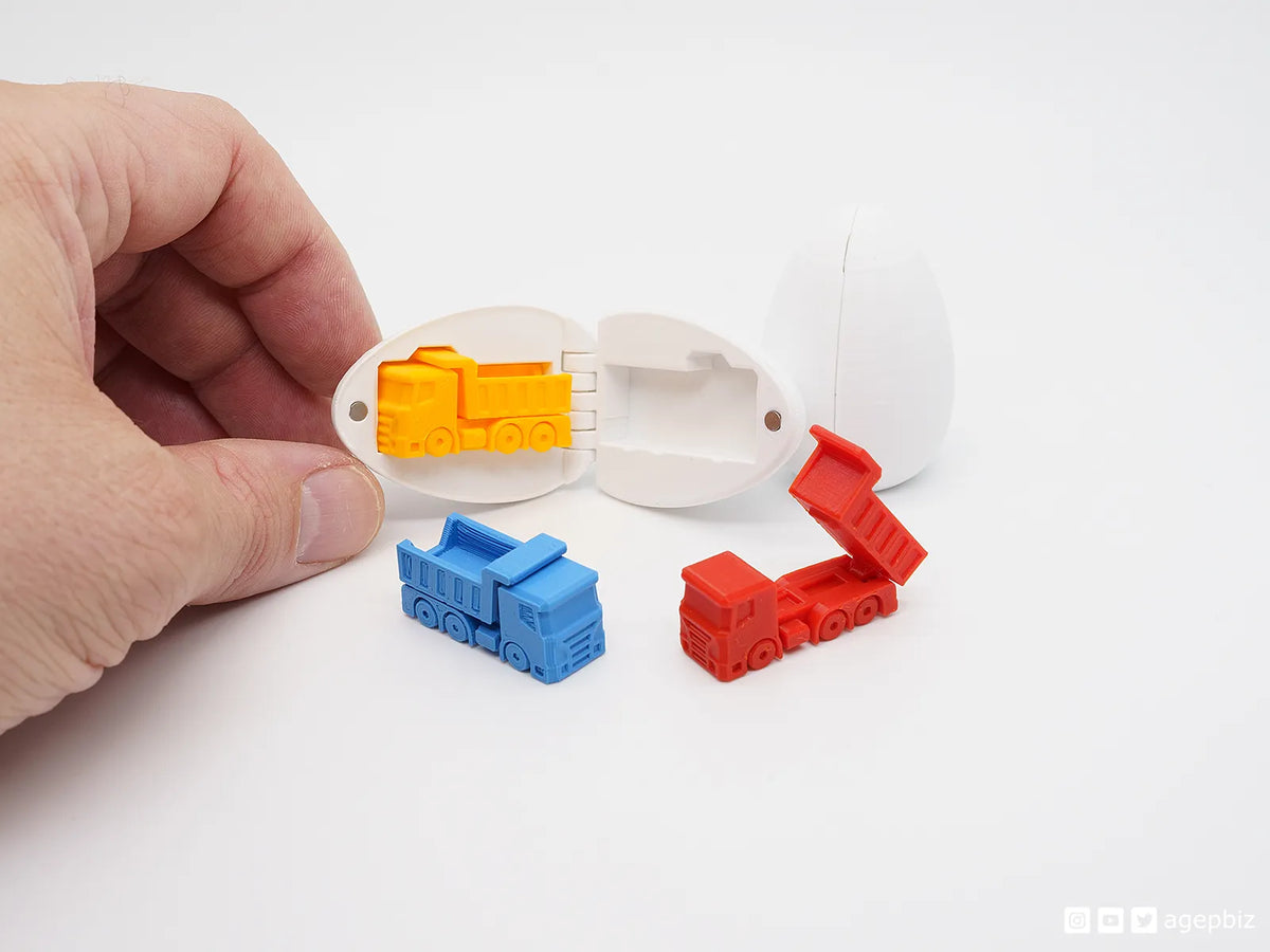 Œuf surprise #14 - Mini camion à benne basculante - Cadeau Print
