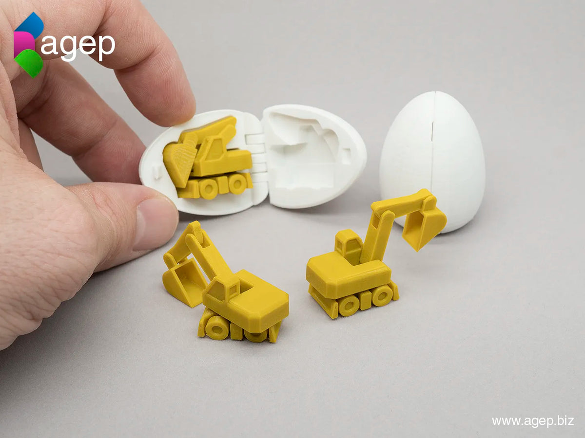 Œuf surprise #4 - Mini-excavatrice - Maquette Print
