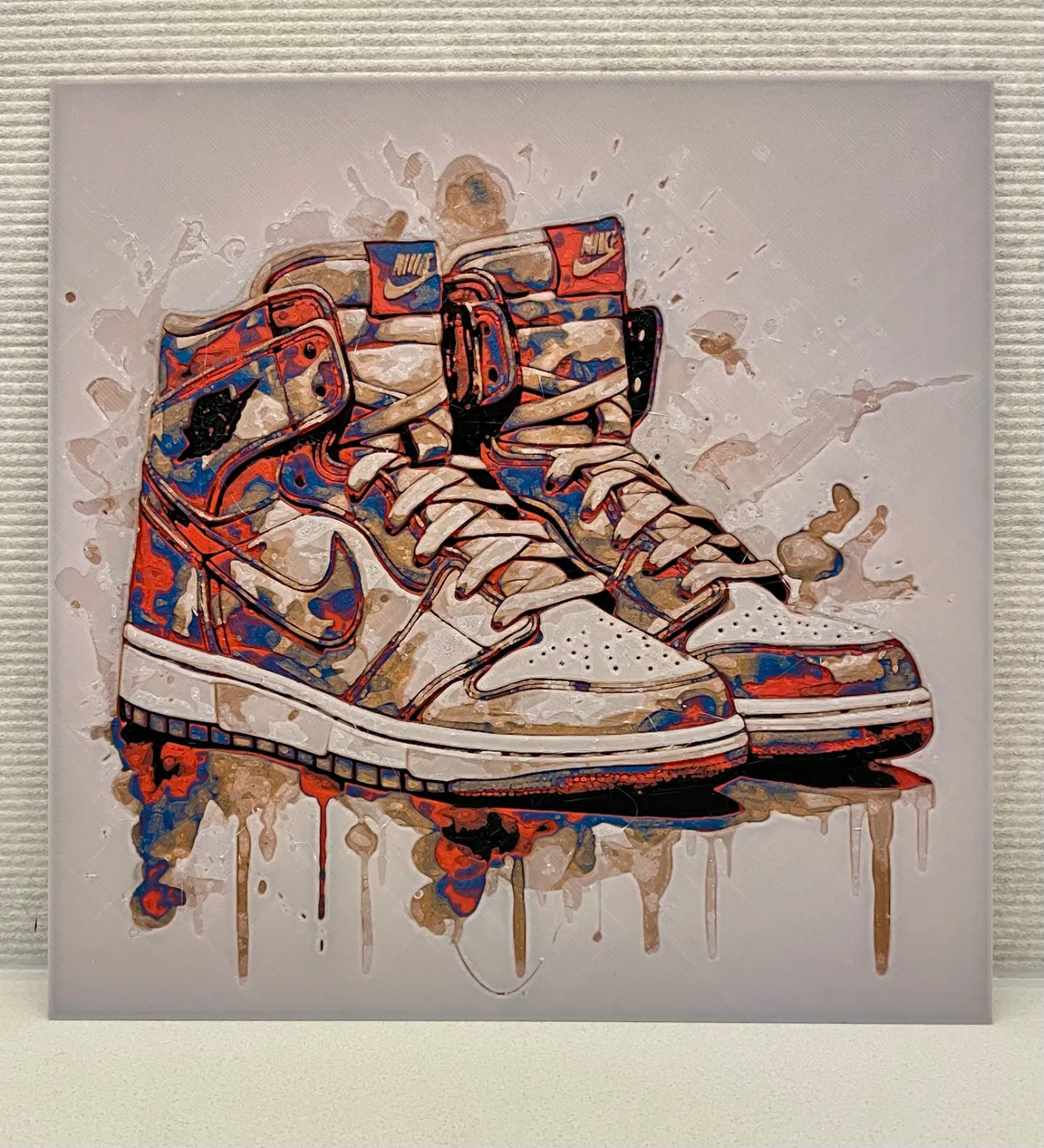 Nike Jordan 1 - Peinture au filament Hueforge - Art Print