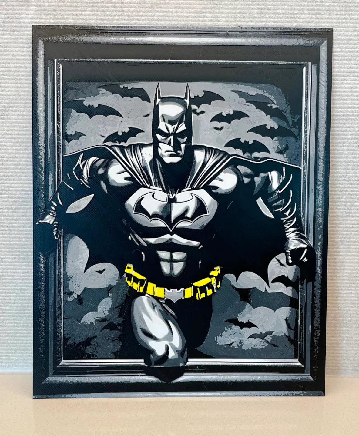 Batman Arrive - Peinture à Filament Hueforge - Art Print