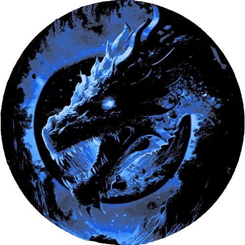 Dragon de Nuit (Peinture de Filament) - HueForge - Art Print