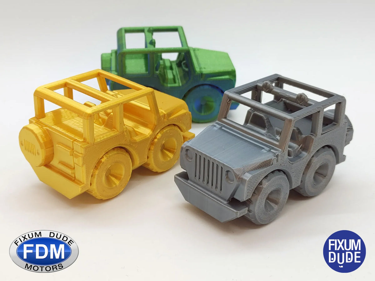 Jeep print-in-place Fixum Dude Motors - Auto Print