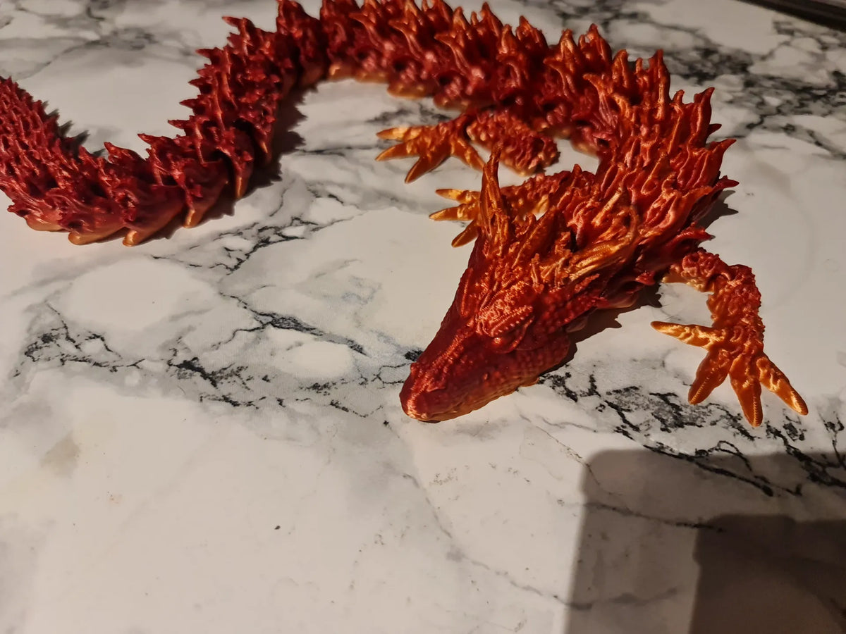 Impression du dragon de feu en place - Jeux Print