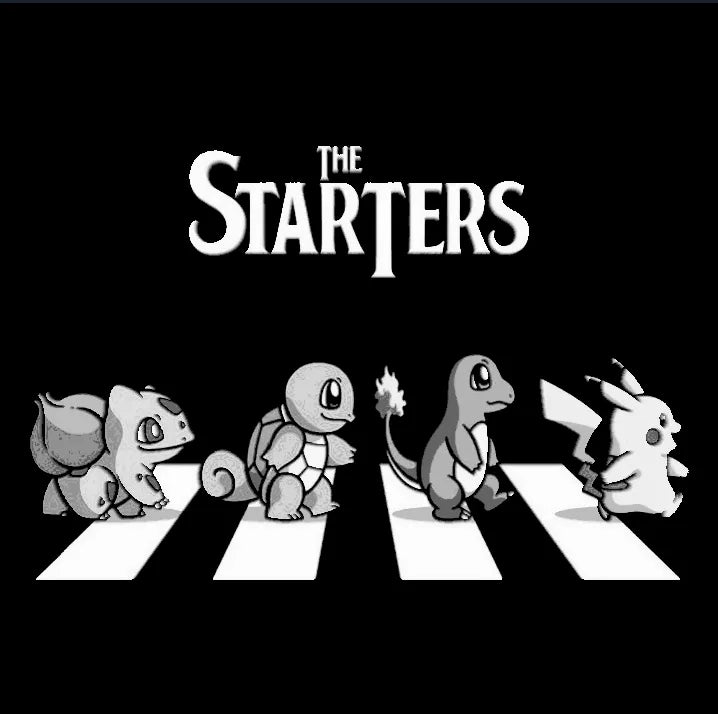 Pokémon / Beatles / Pochette d'album / Art mural / 2D - Geek Print