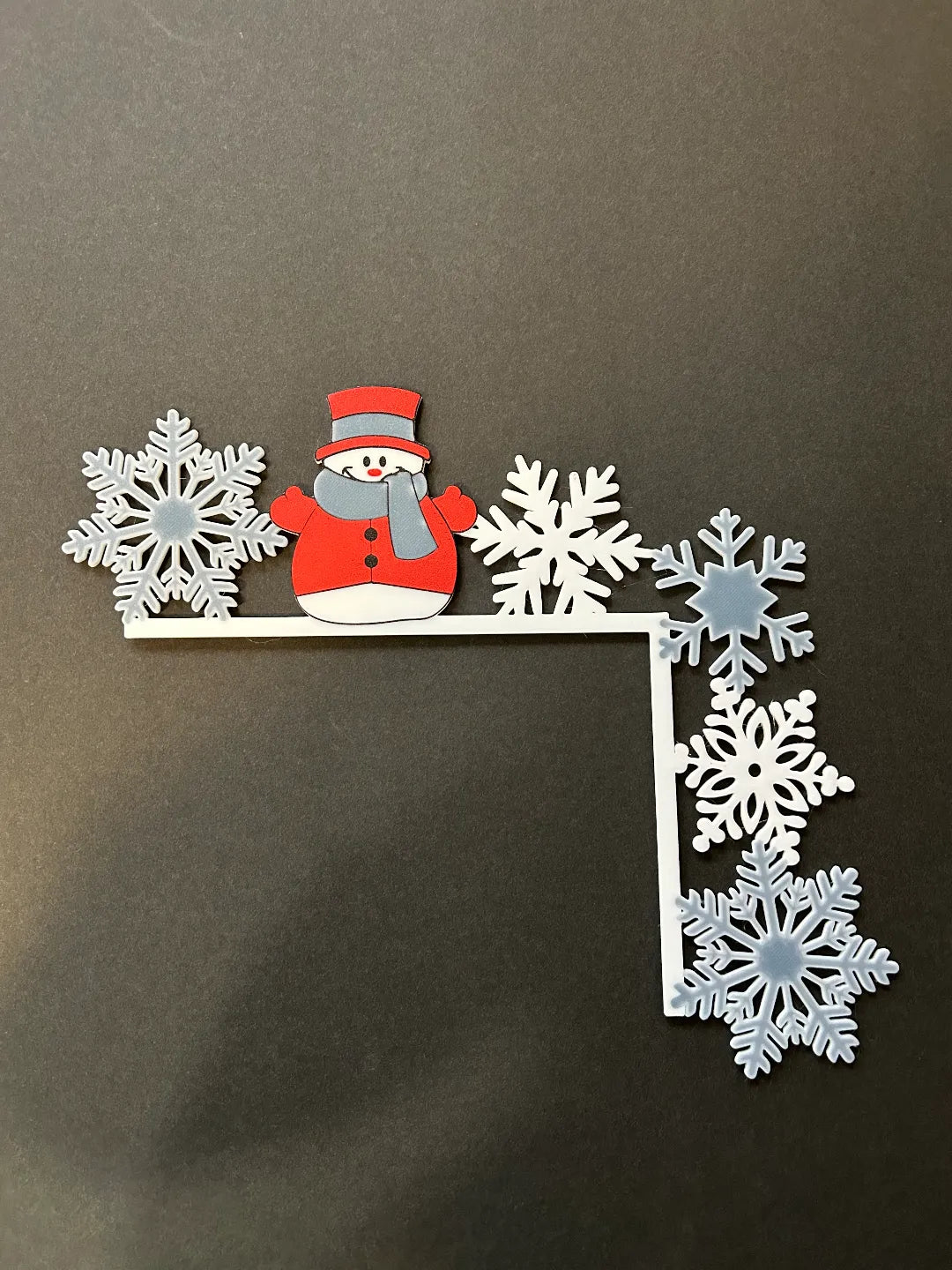 Décoration de Noël coin bonhomme de neige - Fêtes Print