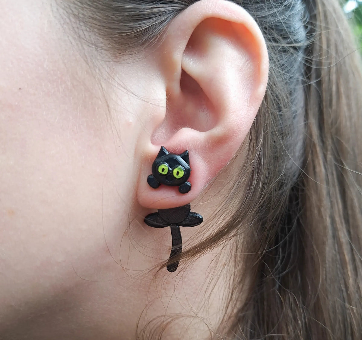 Boucle d'oreille chat - Bijoux Print
