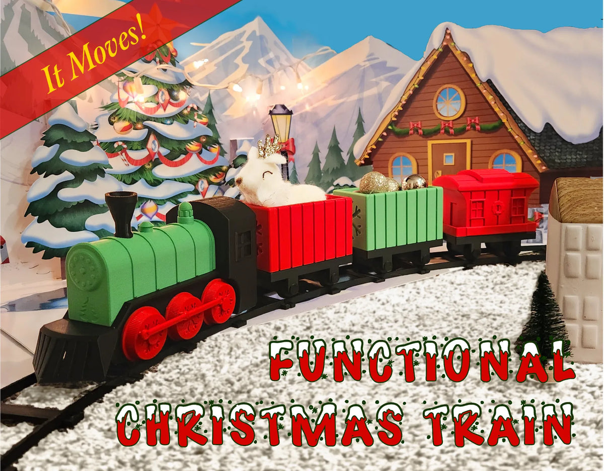 Ensemble de train de Noël fonctionnel - Maquette Print