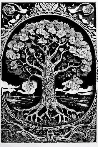Sculpture Murale Arbre de Vie - Hueforge - Art Print