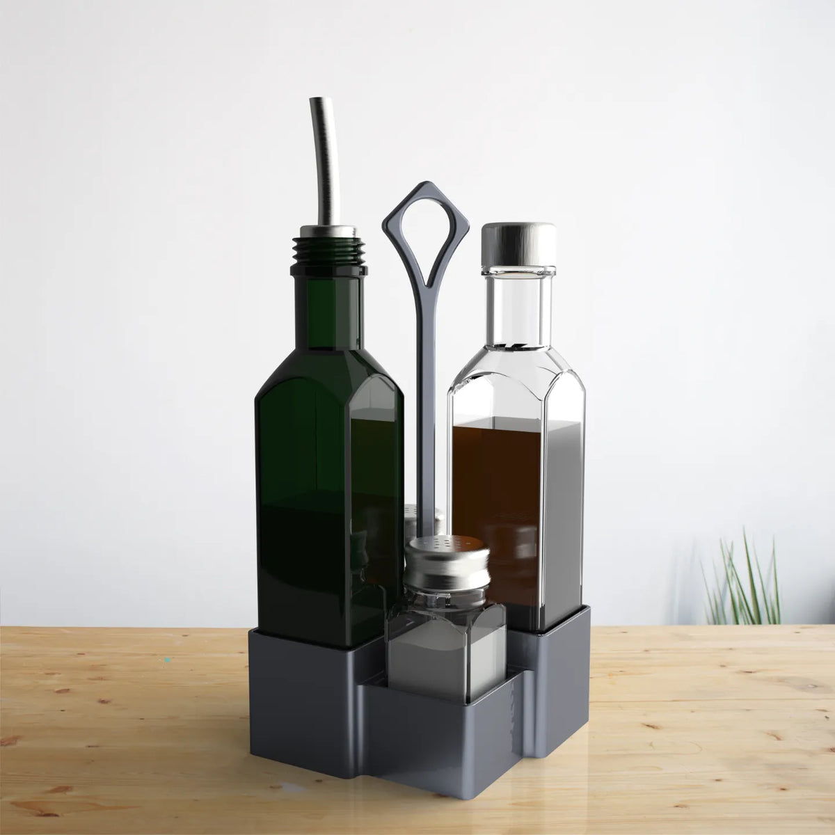 Ensemble sel poivre huile vinaigre - Cuisine Print