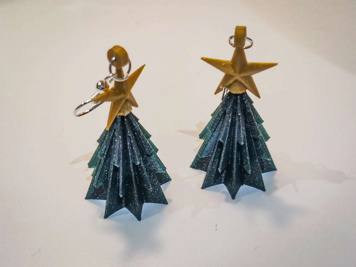 Sapin de Noël - Boucles d'oreilles - Bijoux Print
