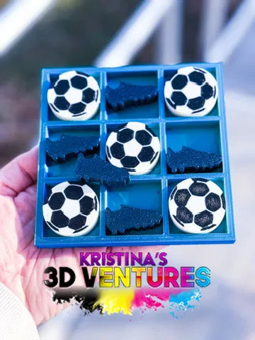 Jeu de Tic Tac Toe, Jeu de fête de football personnalisé pour enfants/adultes - Fêtes Print