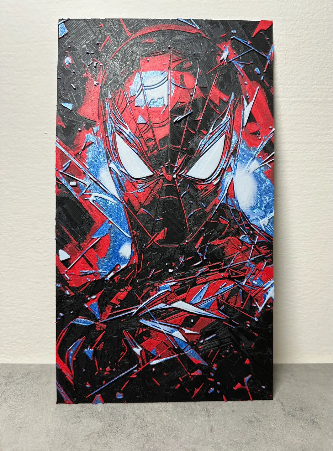 Spiderman hueforge peint final - Geek Print