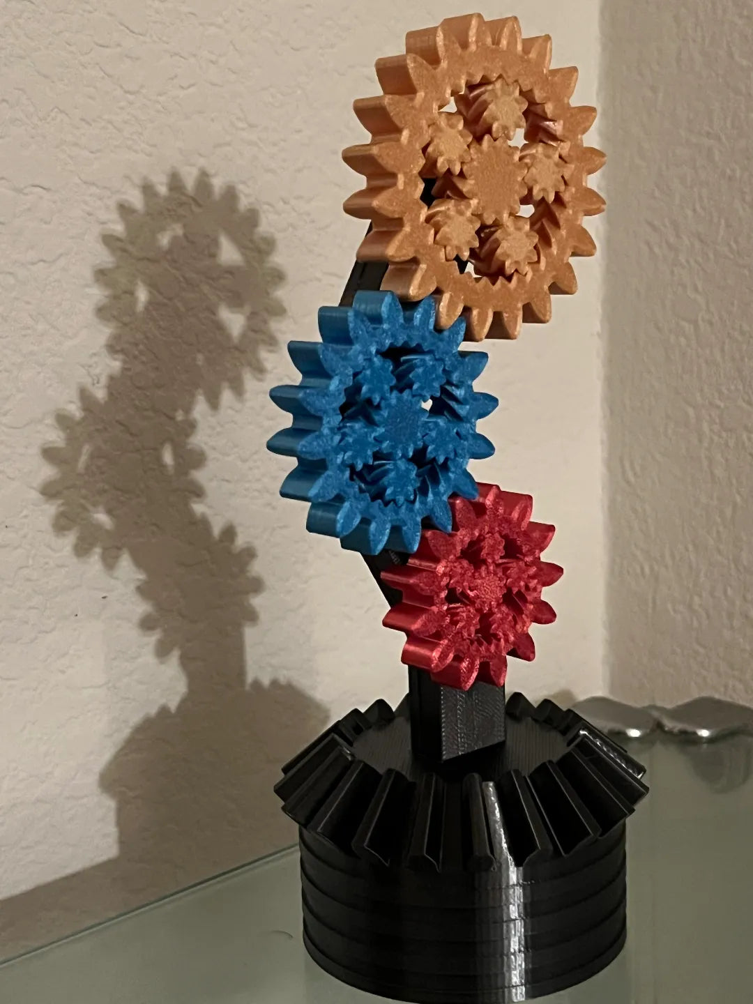 Trophée STEM / robotique fidget spinner avec engrenages planétaires et droits - Science Print