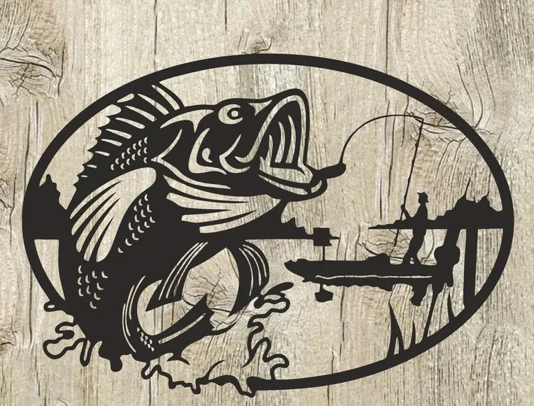Décoration murale de pêche - Art Print