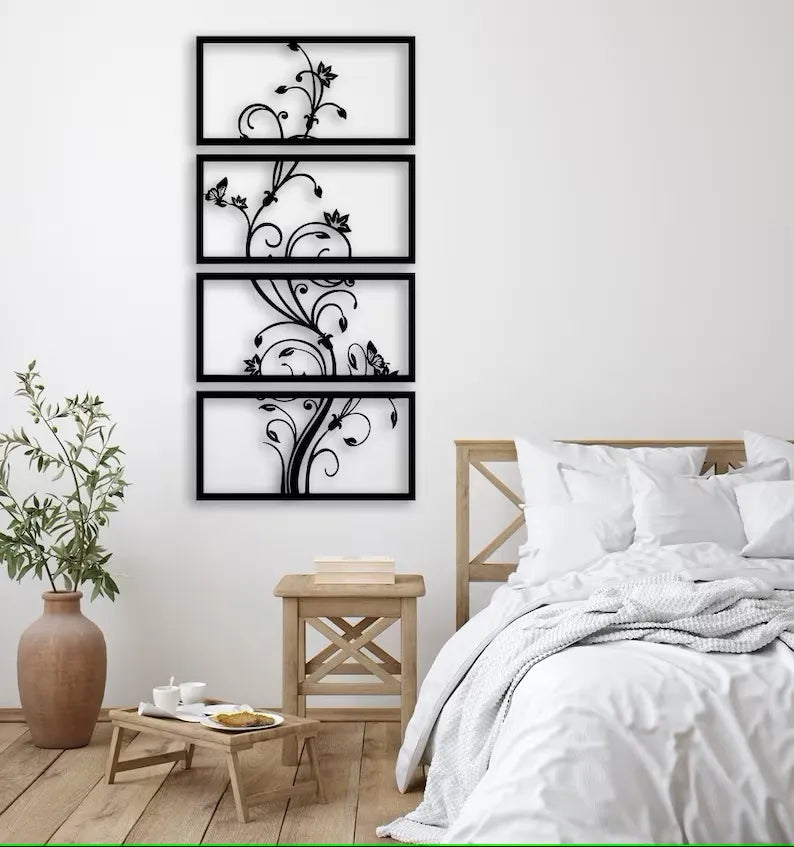 Art mural - Panneau fleuri - Art Print