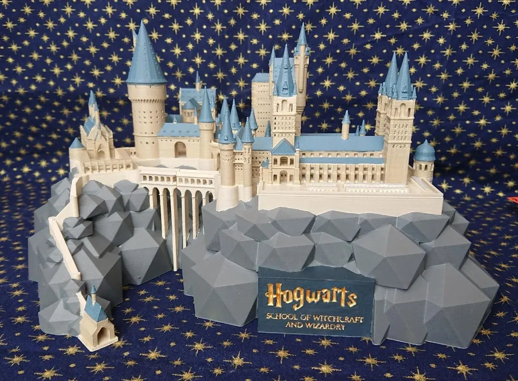 Château de Poudlard (3 parties pour une impression plus grande) - Geek Print