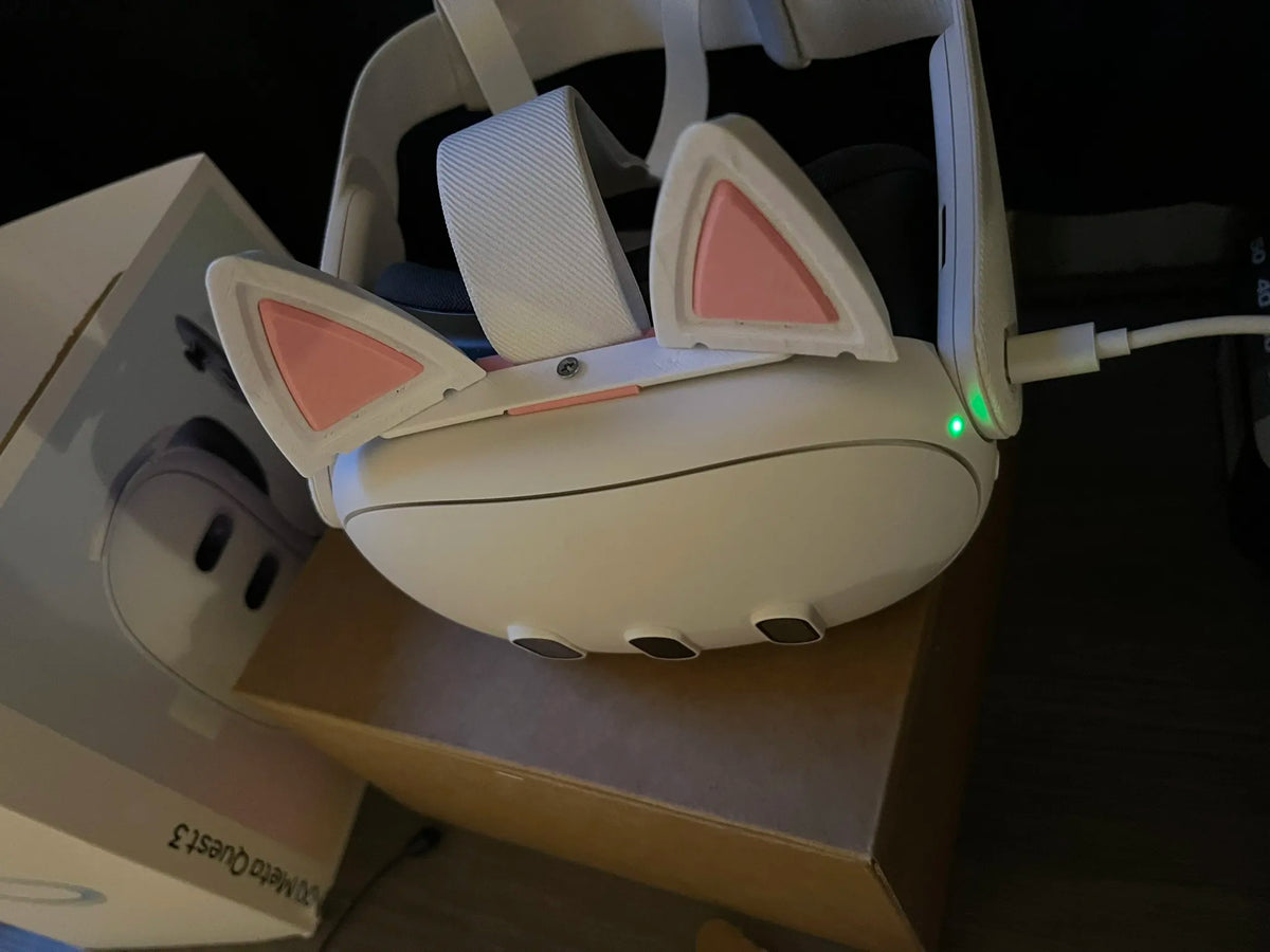 Oreilles de chat pour Meta Quest 3 - Support d'accessoire - Cosplay Print