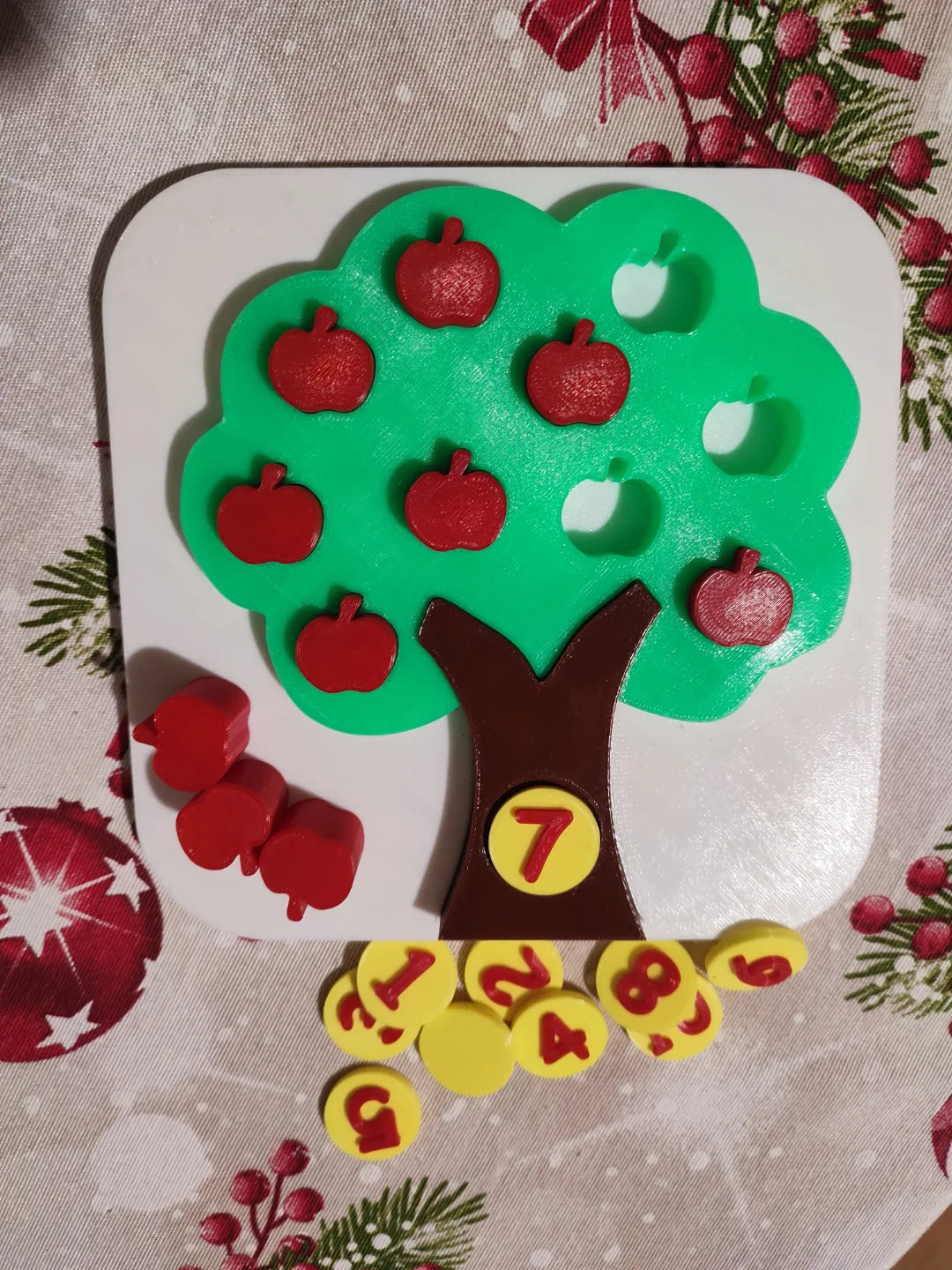 Apprendre les nombres avec l'arbre à pommes - puzzle - Bébé Print