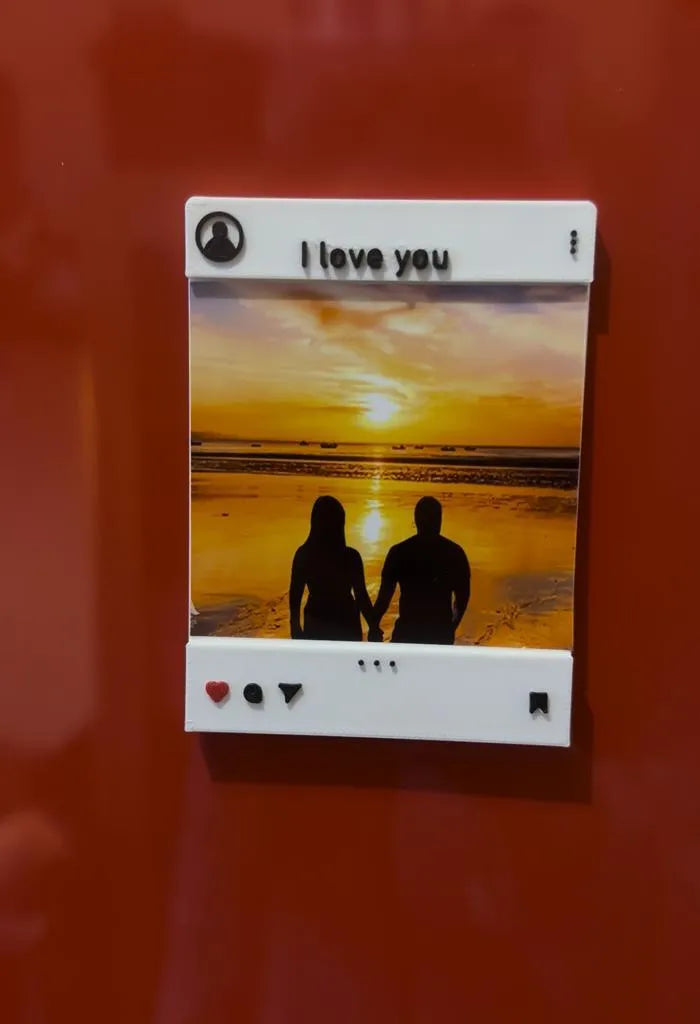 Je t'aime cadre photo Instagram - Fêtes Print