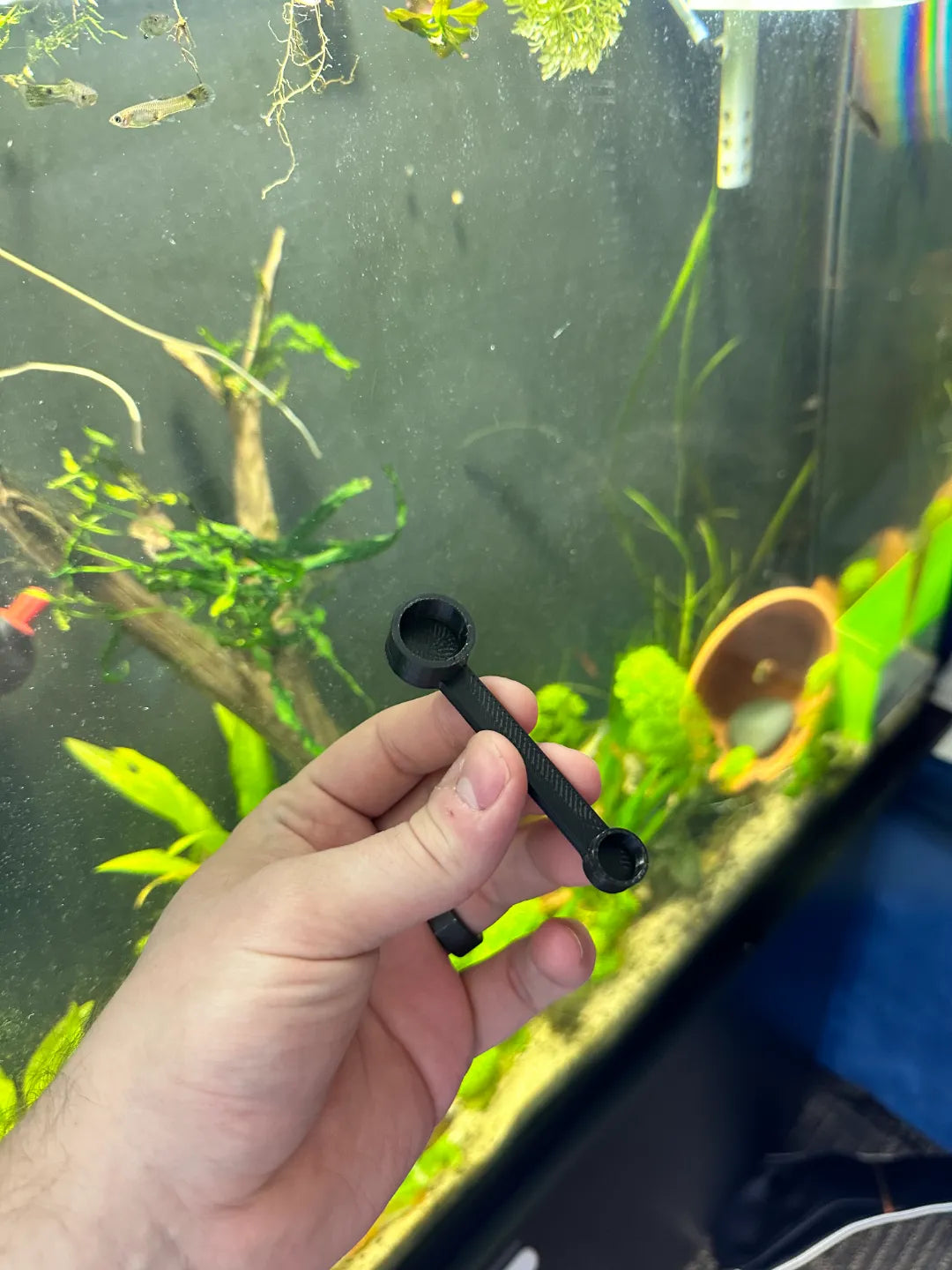 Cuillère à nourriture pour poissons double extrémité - Pet Print