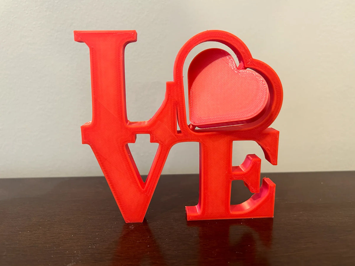 Signe d'amour avec cœur tournant pour la Saint-Valentin - Fêtes Print